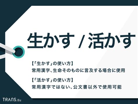 いかせる|「生かす(いかす)」の意味や使い方 わかりやすく解説 Weblio辞書